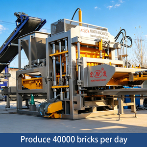 Máquina de Bloques Huecos Hongfa QT6-15F, Rentable para la Producción de Bloques de Hormigón de Alta Calidad, para Fábricas de Ladrillos de 2000 Metros Cuadrados - Product Image 1