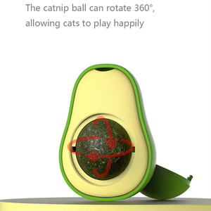 Juego de bolas de juguete interactivo duradero para gatos, hierba gatera de fruta de agallas altamente interactiva con Limpieza de dientes de aguacate, bolsa empaquetada de Material plástico/ - Product Image 4