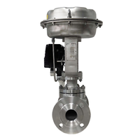 Vanne de régulation pneumatique à siège unique en acier inoxydable, à commande proportionnelle automatique, pour vapeur, réductrice de pression, OEM 10-50