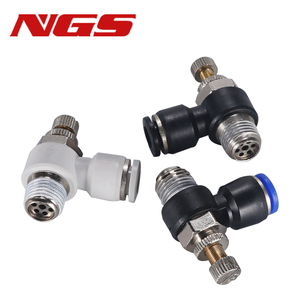 Vanne de contrôle pneumatique à sens unique SL, raccord de vanne de régulation d'air, connecteur SL4-M5 M6 SL6-01 8-03 10-04 12-02 - Product Image 2