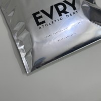 Sac d'expédition en polyéthylène avec logo personnalisé, en aluminium argenté, pour la livraison postale express, emballage résistant à la déchirure et imperméable