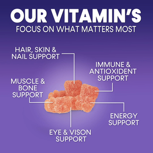 ETRUN OEM non-gmo Gummy Bear 13 Multi <span class=keywords><strong>vitamin</strong></span> rambut mineral Kulit & suplemen kekebalan kuku rasa beri untuk dewasa - Product Image 5