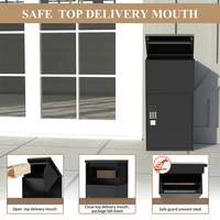 Smartstone Outdoor Metall-Paketbox Groß mit Elektronischem Codeschloss Wasserdichter Sicherer Stahl-Paketkasten zur Wandmontage