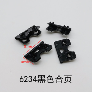 6234 Hinge Black Barbed Connectors For Picture <b>Frame</b> Back <b>Clips</b> Surface Mount Durable Minimalist Design - Product Image 4