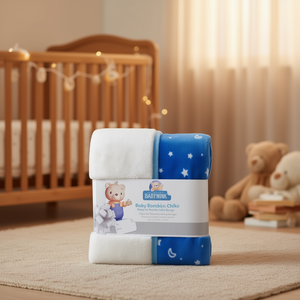 Couverture rectangulaire pour bébé Baby Mink Baby Bombon Chiko, motif bleu céleste, pour l'hiver, usage domestique - Product Image 2