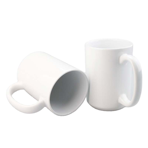Taza de Café de Cerámica Blanca Personalizable al por Mayor, 15 oz, para Sublimación, Moderna, Ecológica, con Diseño Creativo y Bonito para Graduación - Product Image 1