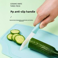 Bestseller huishoudelijk scherp keramisch opvouwbaar keukenmes - draagbaar multifunctioneel mes met plastic handvat, mini keuken fruitmes