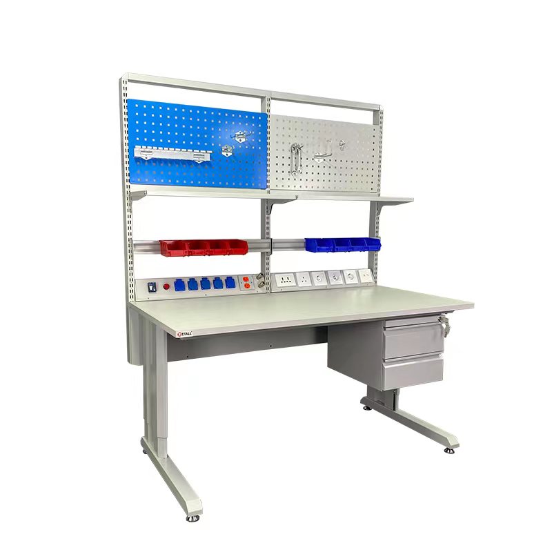 בתמיסה תעשייתית מתכת חזק ESD מלאכה Workbench אלקטרוני