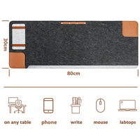 Tapis de bureau XL classique de haute qualité, antidérapant, en tissu écologique et durable, pour le jeu et le bureau