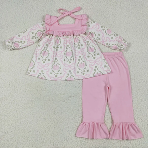 Pijamas para Niños al por Mayor, Ropa de Dormir para Niñas, Manga Larga, Conjunto de Pijamas Navideños - Product Image 3