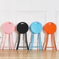 Metall beine tragbare Garten Kunststoff hocker Klapp hocker Klapp rosa Hocker