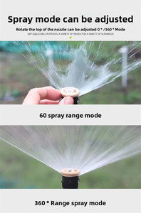Arroseur portable sur piquet pour chantier, buse d'irrigation déplaçable à brancher pour l'aménagement paysager sur chantier - Product Image 5