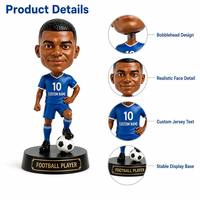 Statuette personnalisée en résine OEM ODM, figurine de personnage sur mesure, base personnalisée avec logo, souvenir sur le thème des joueurs de sport, cadeau de collection