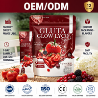 Poudre de Glutathion en Gros d'Usine OEM, Supplément Cutané au Collagène et Vitamine C LYCO, Poudre de Glutathion Liposomal pour la Beauté