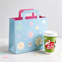 Individuell Bedruckte Papier-Karton-Verpackungsbox Einweg-Kaffeebecher-Halterbox mit Gestanztem Griff