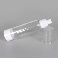 Emballage cosmétique de bonne qualité 30ml 50ml 80ml 100ml 120ml bouteille de lotion en plastique PS acrylique avec pompe airless