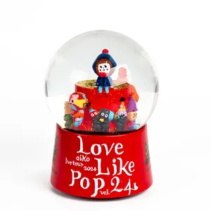 Customised Anime Snow Globe Personalised Home Decoration Resin Ornaments Glass Gifts Love Theme Crystal Ball Souvenirs
