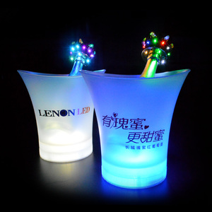 <span class=keywords><strong>5L</strong></span> bière en plastique PP éclairé meilleur vendeur LED seau à glace - Product Image 1