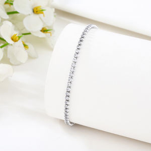 <strong>2025</strong> High Quality 925 Sterling Silver <strong>Charm</strong> Tennis Bracelet with Zircon Adjustable Claw Chain-Gift - Product Image 2