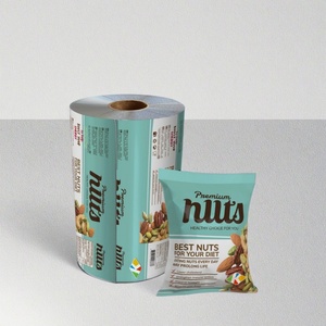 Rollo de Película Plástica de Grado Alimenticio con Logotipo Personalizado, Envoltura Retráctil OPP/CPP para Envasar Papas Fritas, Galletas y Dulces - Product Image 1