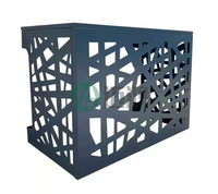 Cache-climatiseur en aluminium perforé de style européen avec panneau en métal découpé au laser, nouveau design, pièce pour systèmes CVC
