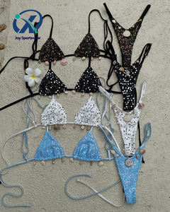 Bikini a Fascia con <span class=keywords><strong>Paillettes</strong></span> Produttore di Costumi da Bagno Personalizzati Bikini di Lusso Novità 2025 - Product Image 1