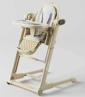 Chaise haute pour bébé Bayho 4-en-1, balançoire électrique, table à langer et chaise de jeu, position assise et inclinable, convient aux enfants de 0 à 3 ans
