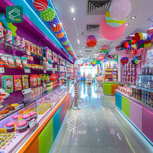 Chất lượng cao kẹo hiển thị đảo sô cô la đứng Cookie truy cập kẹo hiển thị tủ kẹo hiển thị giá - Product Image 1