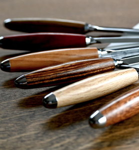 Juego de herramientas de papelería y abrecartas de madera maciza - Product Image 5