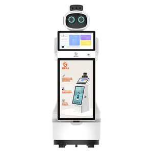 Intelligente Warmtebeeldontvangst Robot Nieuw Product 2020 Android 7.1 Besturingssysteem Met Consultatieservice 15.6-Inch