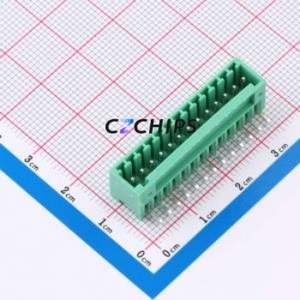 MX2EDGR-2.5-13P-GN01-Cu-A Plug-in Terminal Block Bent Lead Through Hole,P=2.5mm Board-to-Board / Socket Closed 1x13P 2.5mm Green - Product Image 1