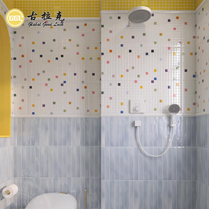 Carreaux de mosaïque carrés tendance couleur <span class=keywords><strong>bonbon</strong></span>, <span class=keywords><strong>palette</strong></span> de crème douce pour crédence de cuisine Instagram, décoration murale de salle de bain pour enfants - Product Image 4