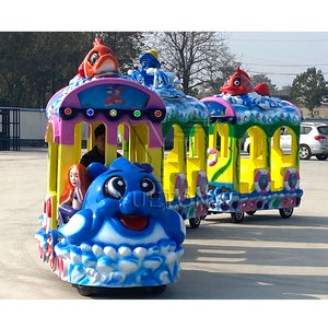 Tren Turístico sin Rieles de 14 Plazas para Niños, Atracción de Feria, Centro Comercial, Negocio, Mini <span class=keywords><strong>Choo</strong></span> <span class=keywords><strong>Choo</strong></span> en Venta - Product Image 3