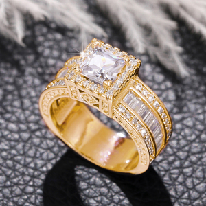 <span class=keywords><strong>Vendita</strong></span> calda CAOSHI <span class=keywords><strong>gioielli</strong></span> in ottone moda 3A Zirconia diamante imitazione di lusso donna placcatura argento matrimonio fidanzamento anelli per dita CZ - Product Image 5