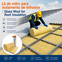 Laine de verre en rouleau pour toiture, isolation thermique pour murs et plafonds, fournisseur OEM, usine chinoise