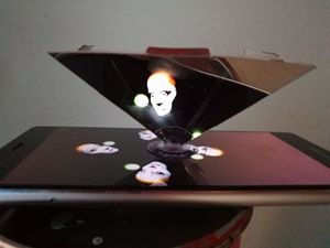 Écran de projection holographique <span class=keywords><strong>3D</strong></span> en forme de pyramide pour <span class=keywords><strong>smartphone</strong></span>, idéal pour l'éducation et la publicité – Nouveauté en promotion - Product Image 6
