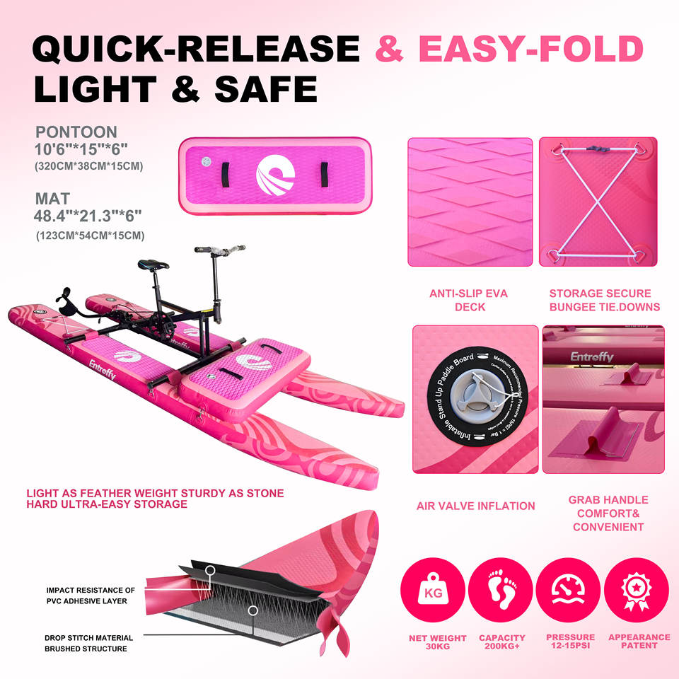 Bd Droping Rakes Favorite 2026 New Arrival Custom Floating Inflatable Water Bike Pedal ...