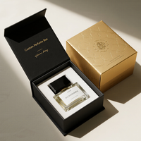 Boîte magnétique personnalisée pour parfum avec emballage de luxe en boîte cadeau noire