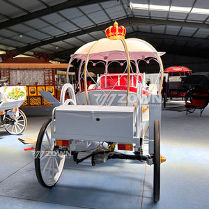 Carruaje de Caballos de Alta Gama Modelo Calabaza Real, 4 Ruedas, Estilo Princesa Cenicienta, para 4-6 Personas, Bodas, Turismo, Marca ZOWN - Product Image 4