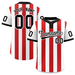 Sublimación personalizada de fábrica Impresión Barato en blanco 100% Poliéster Manga corta Softball Uniforme Béisbol Jersey - Product Image 5