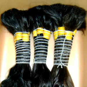 Cabello Humano Indio Remy Virgen 100% Puro, Color Natural, Sin Cutículas, Doble Trama a Máquina, 100g, Venta al Por Mayor - Product Image 1