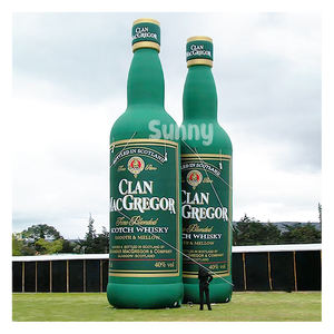 Botol Bir tiup promosi luar ruangan model tiup kustom untuk iklan botol anggur raksasa untuk dijual - Product Image 5