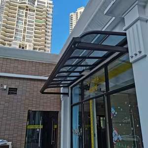 Meilleure <span class=keywords><strong>vente</strong></span> pare-soleil en polycarbonate auvent <span class=keywords><strong>de</strong></span> toit en PC à cadre en aluminium personnalisé - Product Image 6