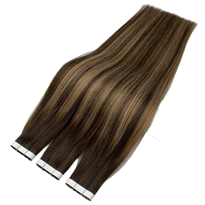 Extensiones de Cabello Largas con Cinta Adhesiva, Extensiones de Cabello Humano con Cinta Adhesiva de Doble Trama, Extensiones de Cabello con Cinta Adhesiva 100% Cabello Europeo Virgen - Product Image 1