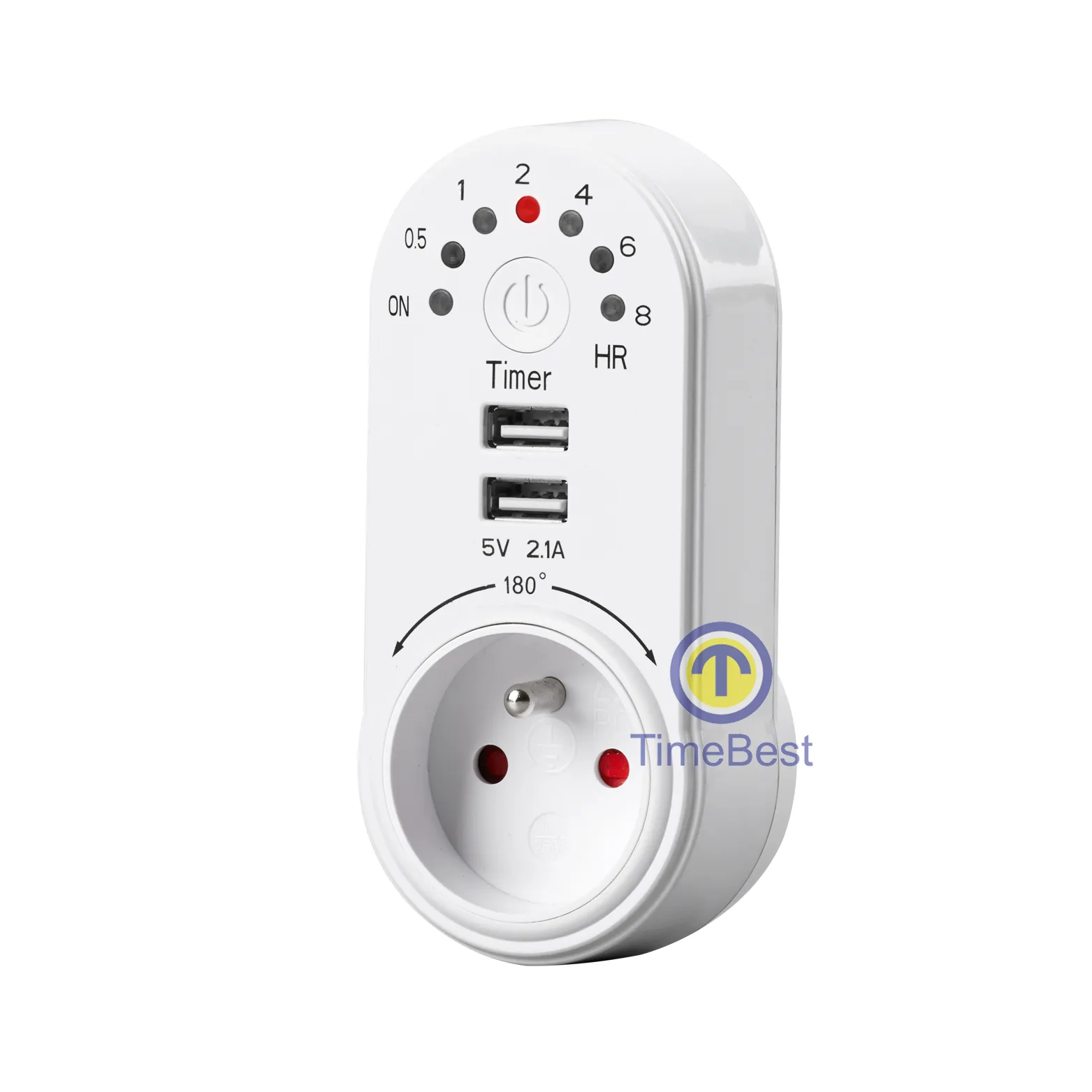Top Selling Wholesale 8 Hours USB Timer Socket India Plug Adapter