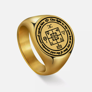 R071 La suerte del juego da luz a <span class=keywords><strong>mis</strong></span> <span class=keywords><strong>ojos</strong></span> para que en cualquier momento los enemigos taid prevalezcan contra él Amuleto Anillos de acero inoxidable - Product Image 4