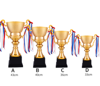 Trophée de tasse en métal de vente chaude grands trophées personnalisés récompensent l'artisanat en métal