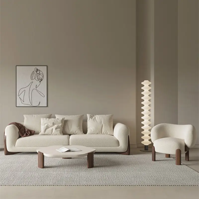 Conjunto de sofá y silla para sala de estar, muebles modernos de diseño novedoso