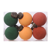 Boule de Noël de 6 cm, décoration de sapin de Noël, ensemble de décorations suspendues en plastique pour les fêtes de Noël et du Nouvel An