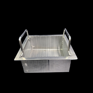 Lưới Lọc thùng thép không gỉ đục lỗ giỏ làm sạch lưới thiết kế dụng cụ khay thoát nước giỏ - Product Image 2